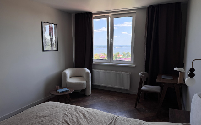 Novaya 1-Komnatnaya Kvartira s Vidom na Volgu Flat