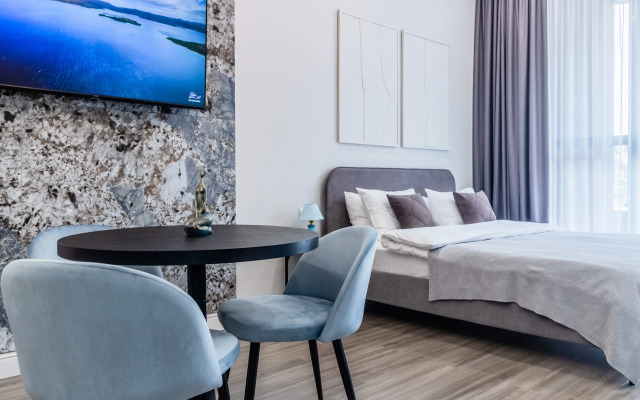 Апартаменты Премиум-студия с боковым видом на море