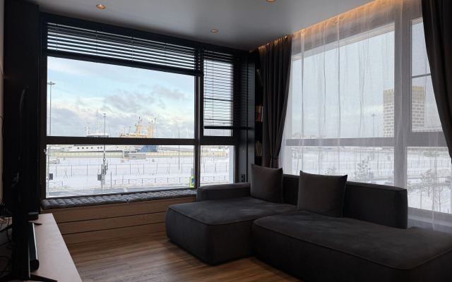 Квартира Ультрасовременная евротрёшка на берегу залива