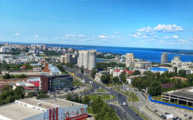 S vidom na Volgu Flat