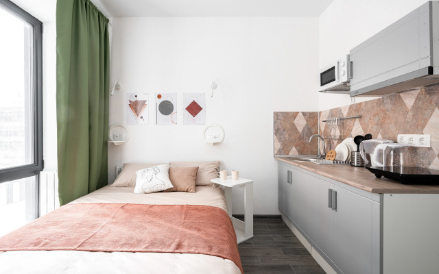 Апартаменты Яркая студия в 19 мин. от Савеловского вокзала