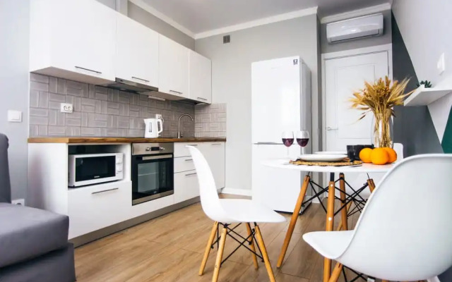 Uzor ApartKvartira na Engel'sa s shikarnym vidom na zakat  Apartments