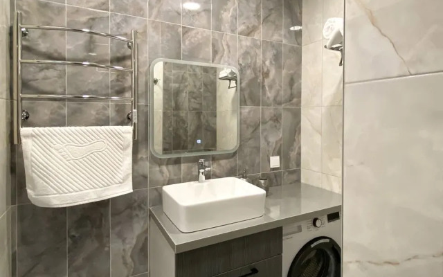 Апартаменты-студия 26 кв.м. с кроватью и панорамными окнами, 17 этаж