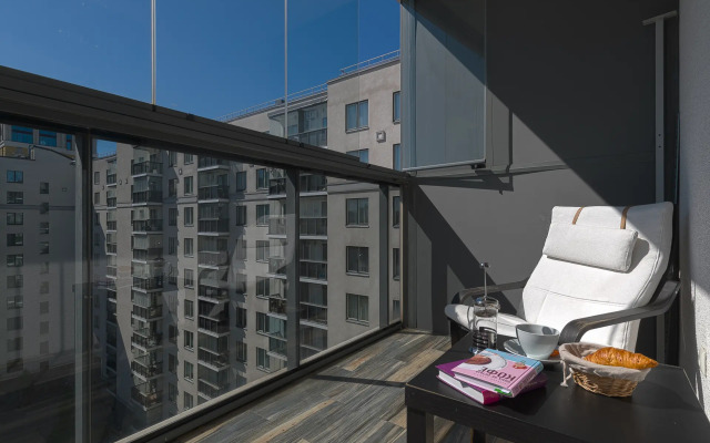 Квартира Лиловая студия на набережной Обводного канала