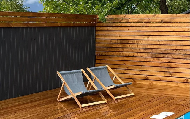 Частный дом Barn-House у леса с бассейном и банным чаном