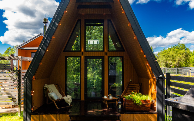 Barnhaus №1 s drovyanoj banej i goryachej kupel'yu, na 7 gostej Private House