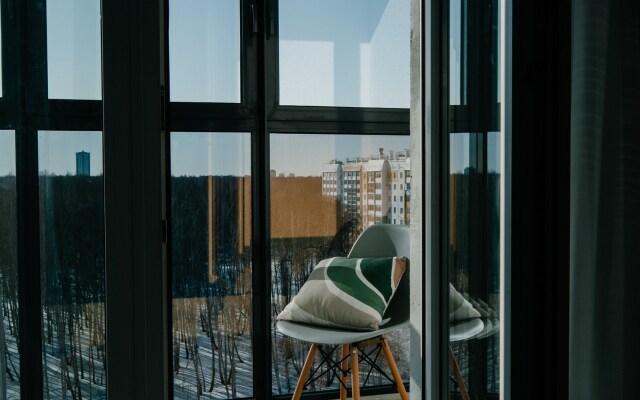 S Sovremennym Dizaynom Studiya + Spalnya Flat