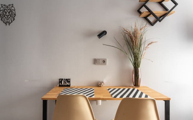 The apartment is a spacious loft. Contactless check-in 24/7