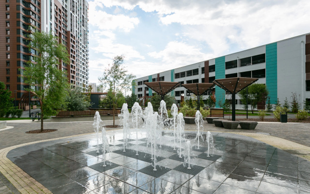 Квартира с фонтаном во дворе