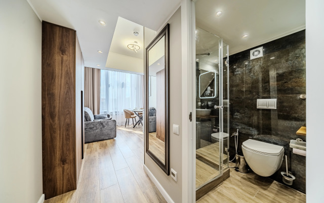 Novaya uyutnaya studiya na Prilukskoy Apartments