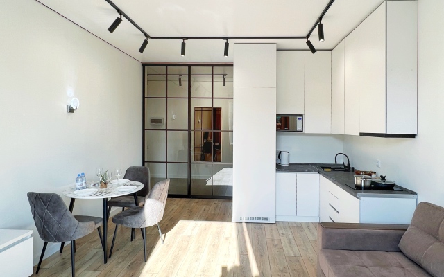 Alma-Ata Pyat Apartov Business-class ryadom TRC MEGA Luchshaya lokatsia Apartments