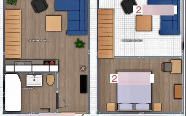 Na Trudovom pereulke 1А Flat