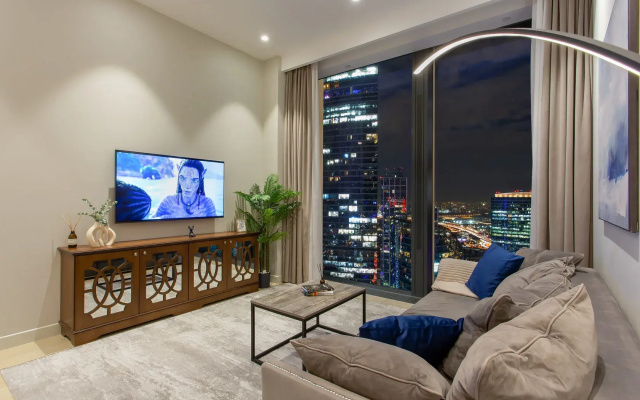Апартаменты Sky City Moscow 62 этаж! Вид на Башни, Лужники, Парк победы и город! Очень уютный! — фото 5