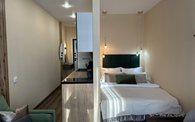 Апартаменты Уютные Современные с Балконом в ЖК Кислород (169)