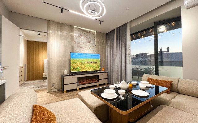 Апартаменты Премиальная двухкомнатная квартира с панорамным видом на Ташкент