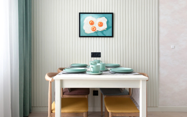 Fox Homes Apartment Designer apartment near the shopping center Horizont and Rostvertol