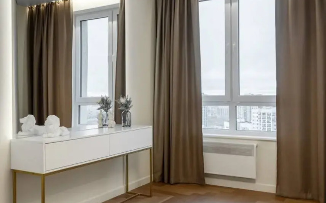 With a view on the 25th floor Flat