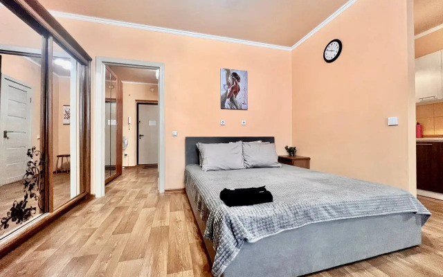 Квартира Светлая, чистая студия Вояж на Геологоразведчиков 44А