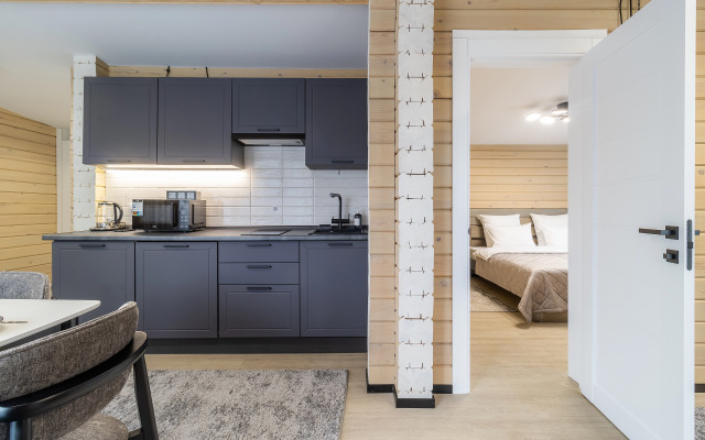 Апартаменты в новом доме из дерева