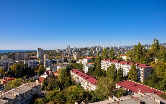 V tsentre Sochi dlya 3 gostey ZHK Sokol S Vidom Na More Apartment