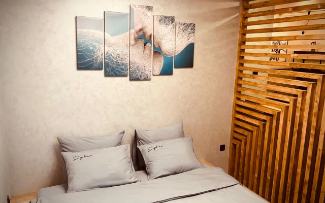 Апартаменты с дизайнерским ремонтом и сауной