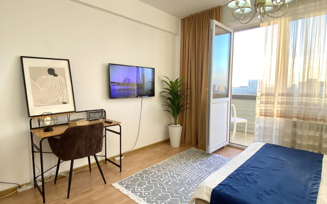 Квартира Уютная Студия с Видом на Город
