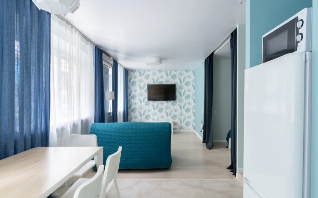 Klassicheskaya studiya s dvuspalnoy krovatyu i divanom Apartments