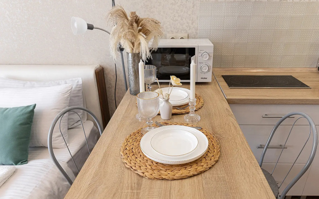 Apartamenty Sibir' House Studia v novom dome radom Ledovyj dvorec, Kuzbass Arena, Kadetskogo korpusa