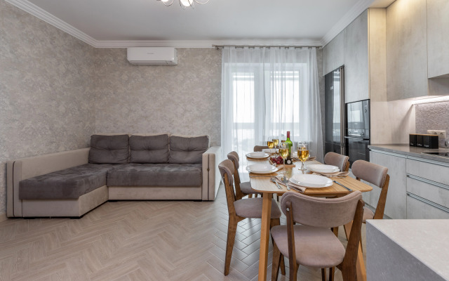 Tryokhkomnatnye s Vidom na Natsionalnuyu Biblioteku Apartments