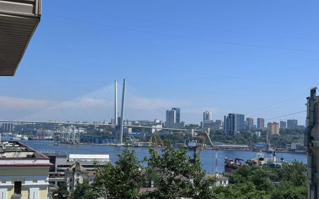 Sovremennaya v Tsentre s Vidom na Zolotoy Most Flat