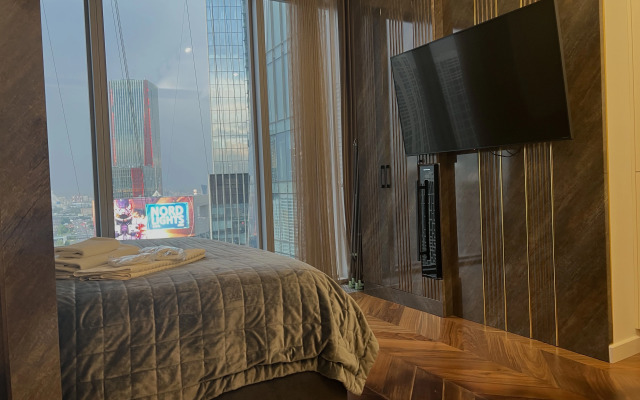 Apartment Стильная Студия на 30 Этаже Москва Сити