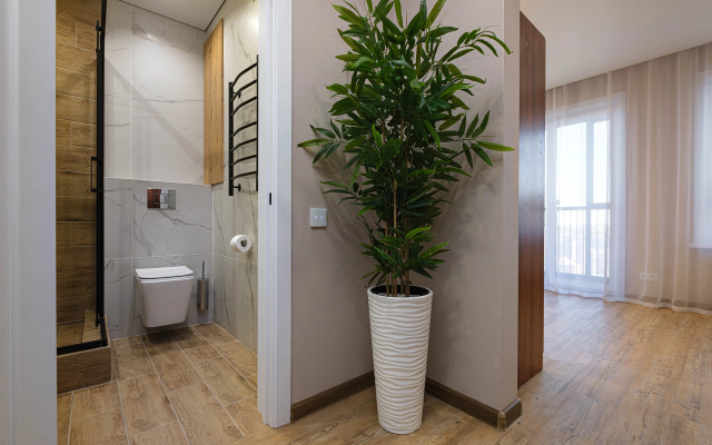 Квартира Новая студия в 5 минутах от ТРЦ Аура