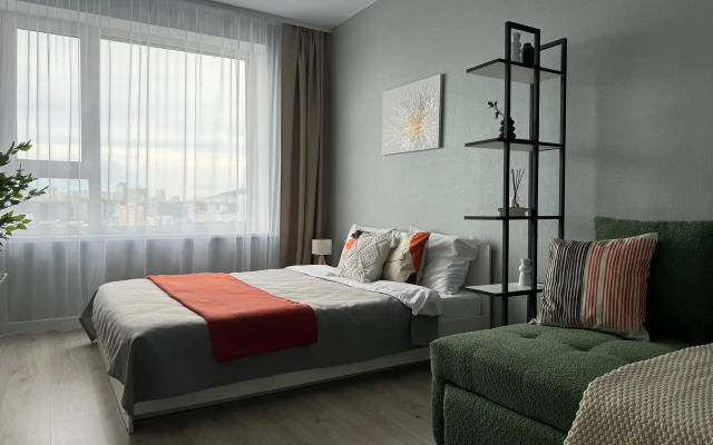 Квартира Стильная Cтудия с Видом на Золотой Мост