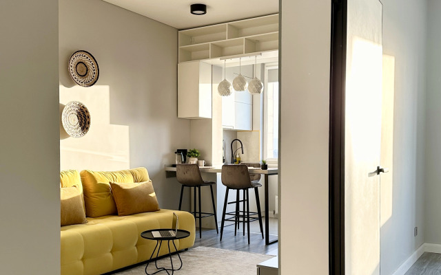 Апартаменты 149 Комфорт сити с двуспальной кроватью, диваном и красивым видом