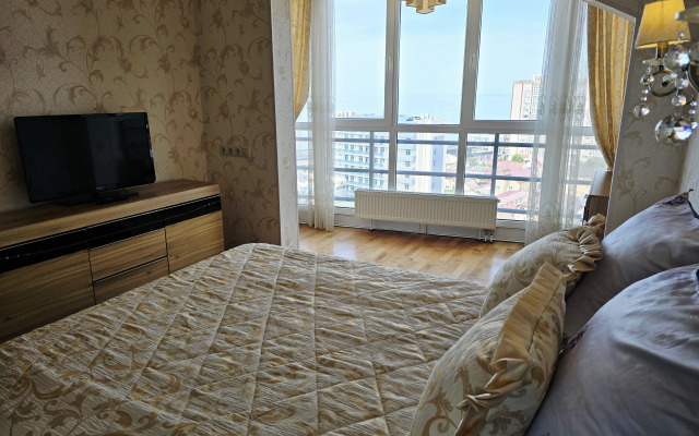 S shikarnym, panoramnym vidom na more Flat