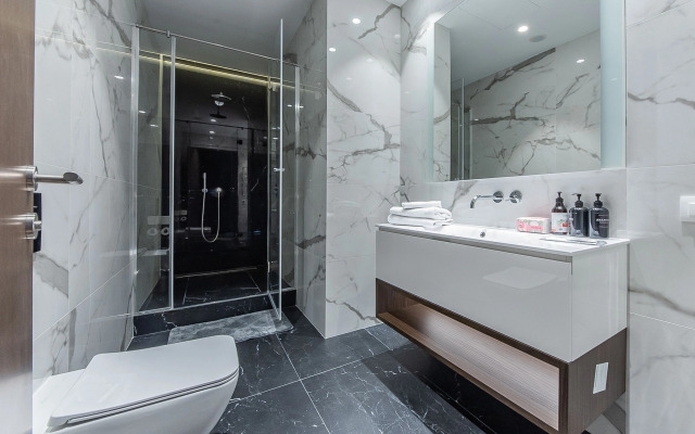 Апартаменты Москва Сити трех комнатные угловой вид