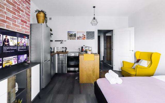 Апартаменты Lalapart Cozy loft на 18 этаже в ЖК Савеловский Сити