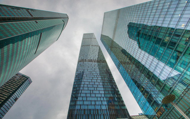 Апартаменты Комфортная студия на 35 этаже башни Оko