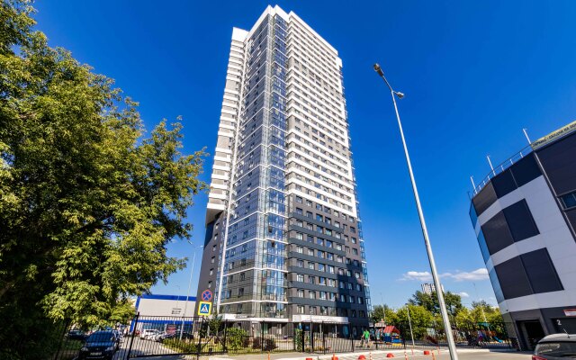 Однокомнатные апартаменты Stepanenkov с видом на город на Белинского 177а/3