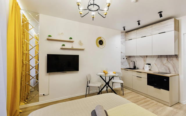 Квартира студия стильный дизайн