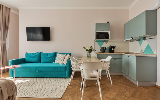 Квартира JN Apartments Четырехместная Студия с Видом на Парк