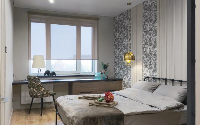 Апартаменты Новые уютные Клен в доме бизнес-класса с охраной