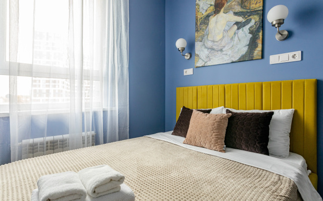 Апартаменты InHome24 Комфортные и яркие недалеко от метро Спартак