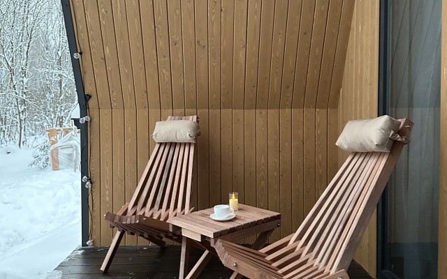 Barnhaus №1 s drovyanoj banej i goryachej kupel'yu, na 7 gostej Private House