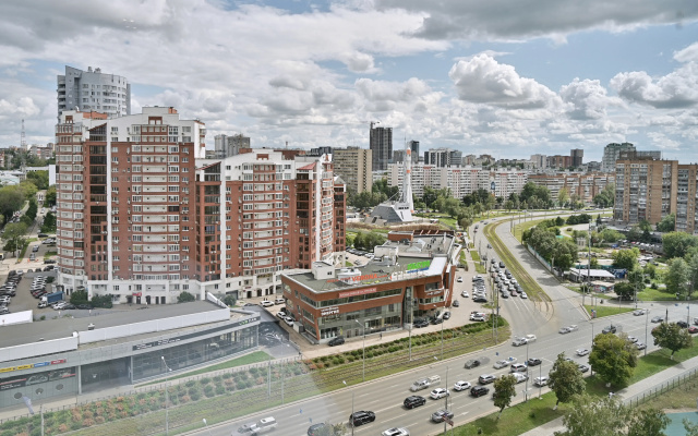 Kvartira Aparts Pro+ Studia Black Panorama u Volgi v ZK Galaktika na 16 Etaze