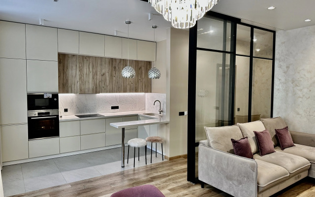 Dizaynerskiy 2-kh komnatny lyuks Flat