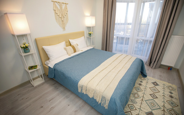 Квартира Романтичная евродвушка с панорамными окнами для незабываемого отдыха