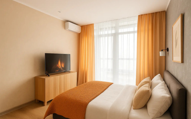 Апартаменты Светлая Студия Рядом с Метро Нижегородская