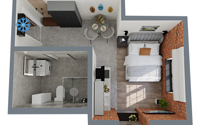 GM Apartments Stilnyy Loft 4 u Kremlya Flat