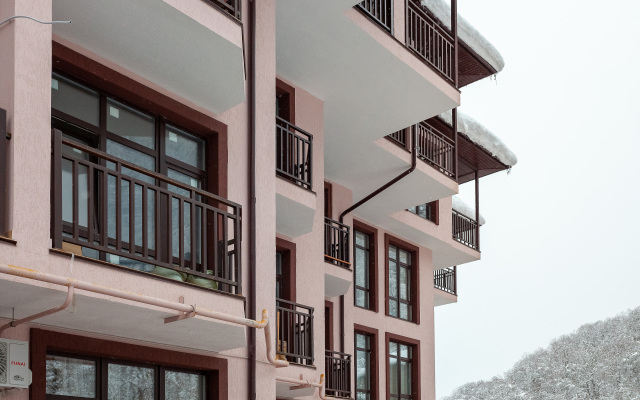 Milaya studiya na 1m etazhe s vidom na gory i oborudovannoy kukhney Flat